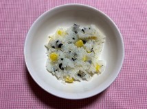 わかめとコーンのごはん