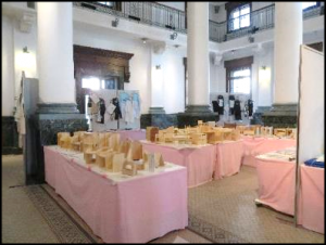 家庭と技術家庭の展示の様子