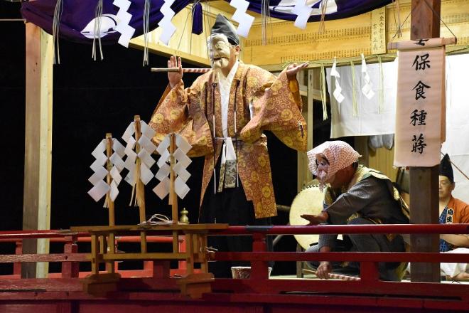 八劔神社の神楽