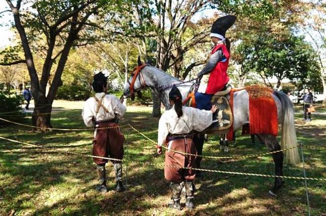 騎馬武者体験_区民祭り