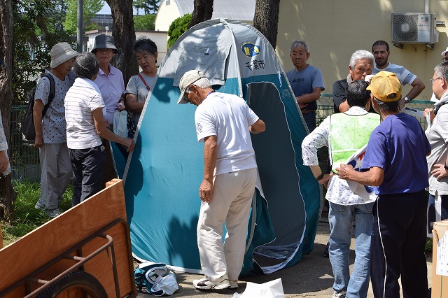 マンホールトイレの組立