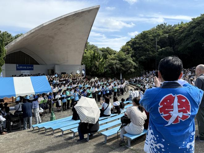 中学生と高校生による合同演奏