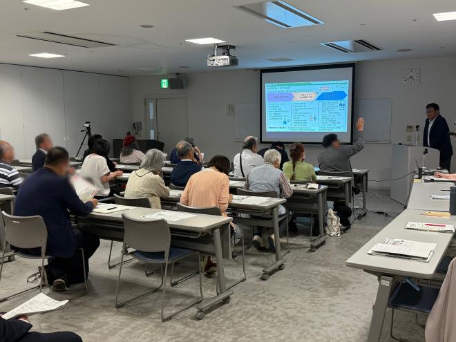 美浜区で行われた市長と語ろう会の写真