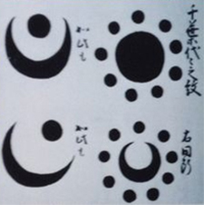 千葉氏の紋章「月星紋」