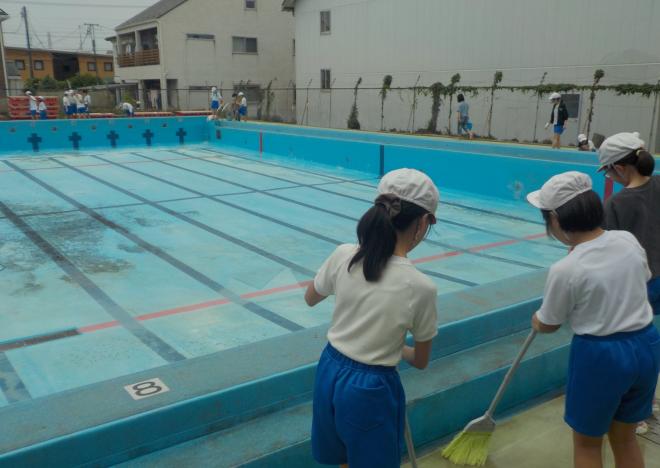 プール清掃
