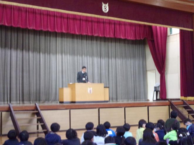 冬休み前全校集会