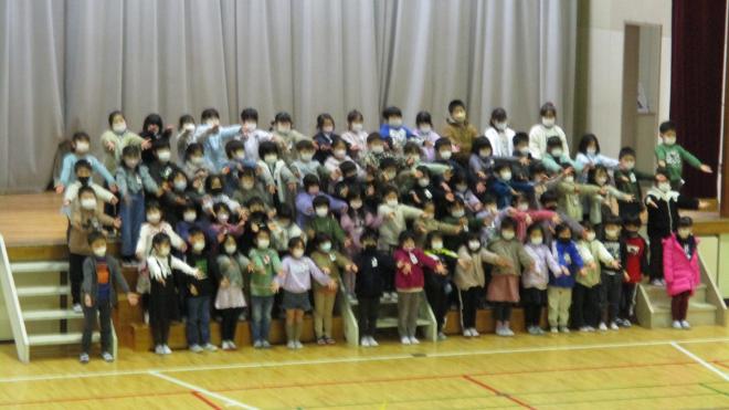 6年生を送る会1年生