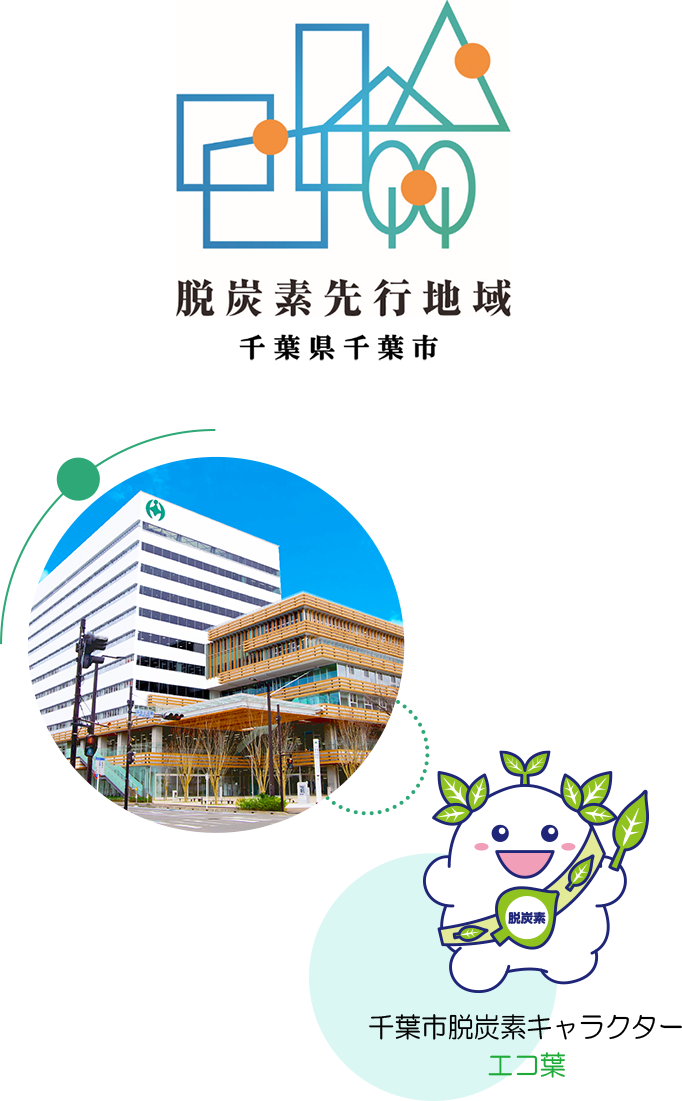 脱炭素先行地域 千葉県千葉市 千葉市脱炭素キャラクター エコ葉