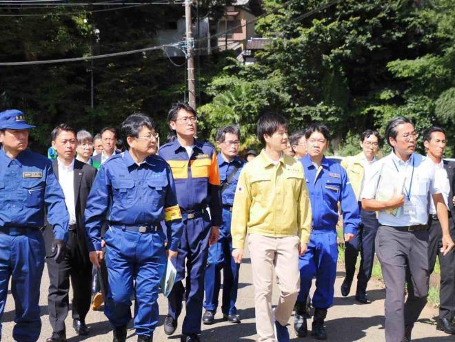 千葉豪雨に係る鈴木農林水産大臣の被災地視察対応
