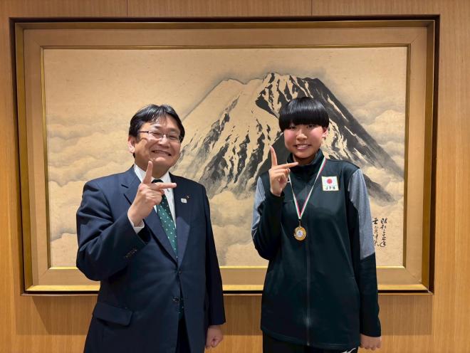 若松中学校2年生の南夏希選手