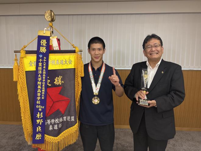 千葉経済大学附属高校柔道部のみなさん0901