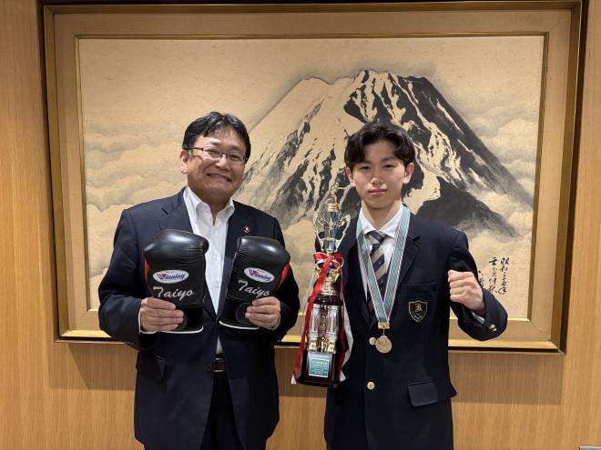 柏井高校ボクシング部菊池選手