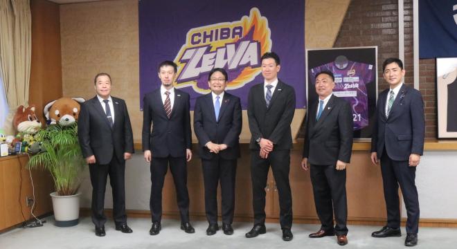 千葉ゼルバ表敬訪問2022