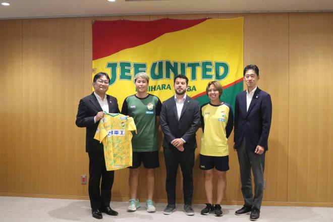 ジェフレディース表敬訪問