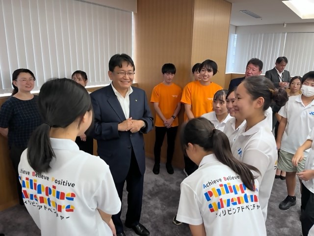 報告会後の市長との懇談