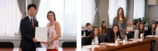 ハンズワース高校の生徒が来葉