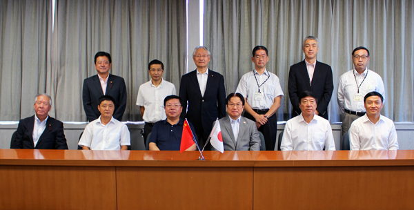 中国の五大連池市訪問団が来葉