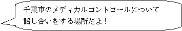 千葉市のメディカルコントロールについて話し合いをする場所だよ！