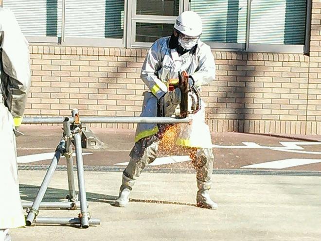 エンジンカッター取り扱い訓練