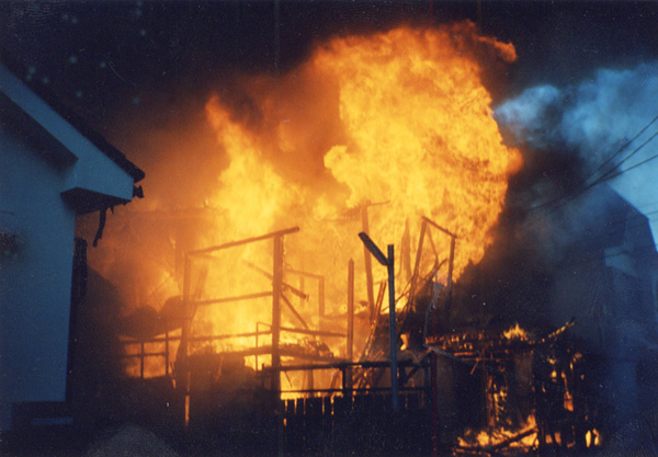 住宅火災の写真