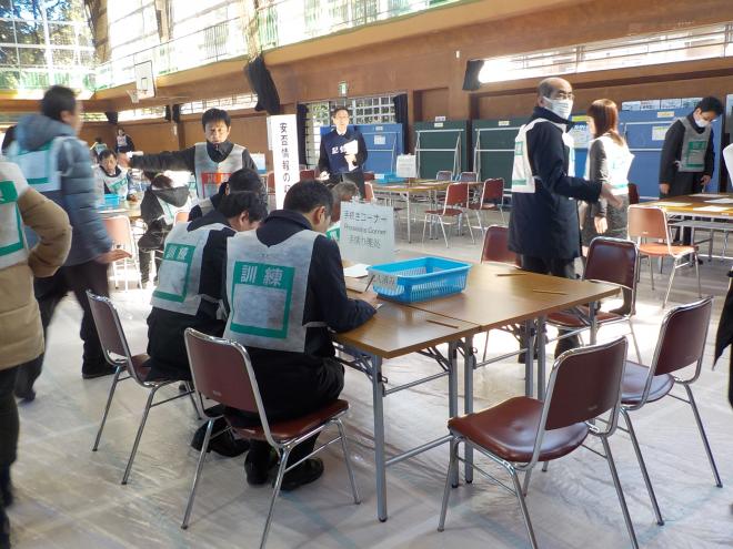 安否情報の記入