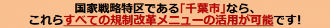 特区メニューの活用が可能です