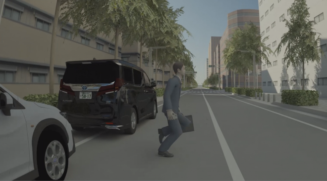 飛び出しの再現