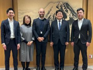 ノボ ノルディスク ファーマ株式会社及び千葉大学 新年挨拶・連携事業進捗報告 表敬訪問