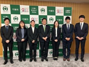 まくはリンピック金賞チームとの市長ミーティング