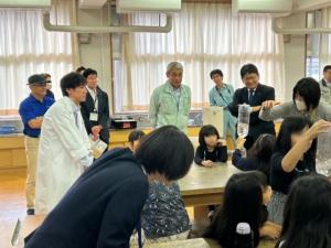 瑞穂小学校アフタースクール体験プログラム（協同組合千葉市管工事業協会出前授業） 視察