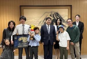 ポケモンワールドチャンピオンシップス2024優勝者 大田朔也選手 優勝報告 表敬訪問