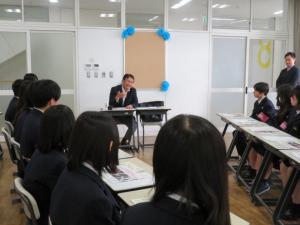 市長と語ろう会（千葉経済大学附属高等学校）
