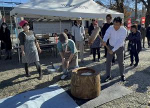 山王町中央自治会ふれあいもちつき大会 