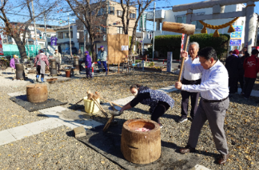 山王町中央自治会ふれあいもちつき大会