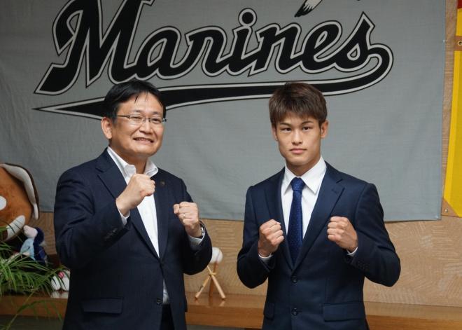 プロボクサー堤駿斗氏表敬訪問