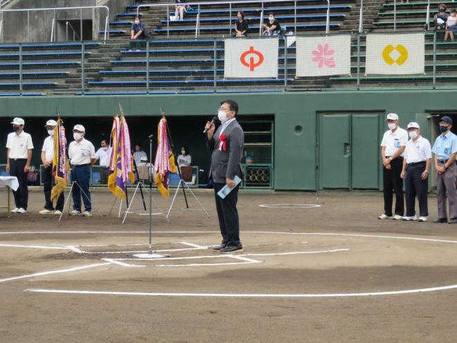第46回千葉市少年軟式野球協会秋季中央大会開会式