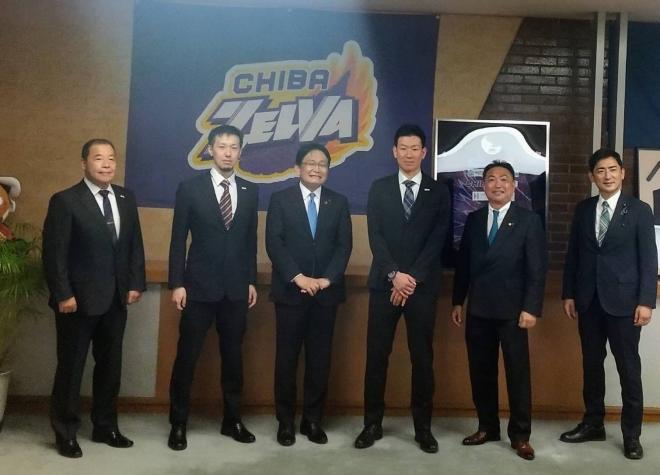 千葉ZELVA表敬訪問