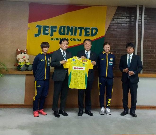 ジェフレディース表敬訪問