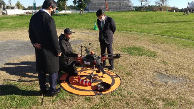 ドローン宅配実証実験