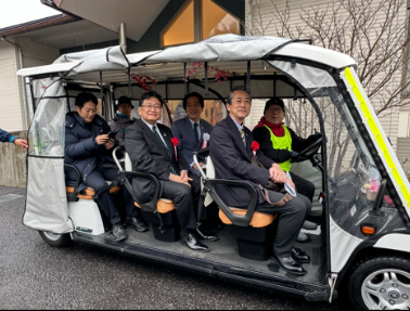 グリーンスローモビリティ出発式