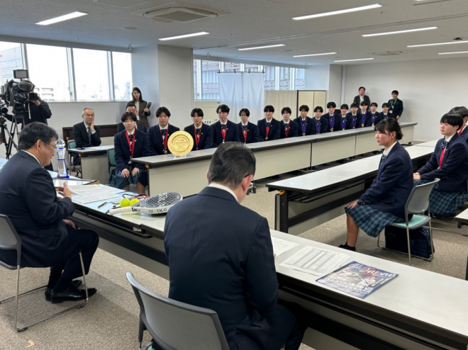 敬愛学園表敬訪問