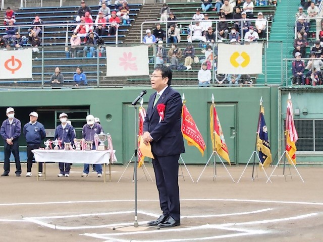 野球大会開会式