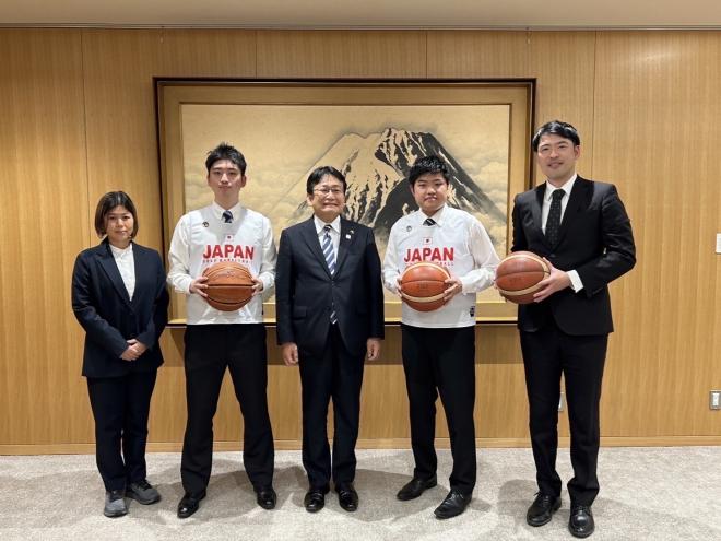 デフバスケットボール男子日本代表表敬訪問