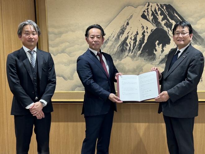株式会社ネクスト未来へつなぐまちづくり協定締結式