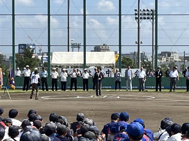 第47回千葉市少年軟式野球協会秋季中央大会開会式