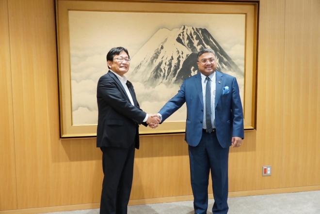 在日インド大使シビ・ジョージ氏表敬訪問