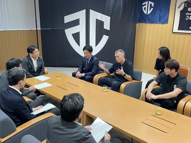 アルティーリ千葉2023-24シーズン開幕表敬訪問