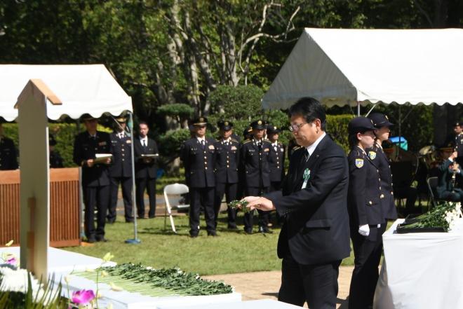 自衛隊殉職隊員千葉県追悼式