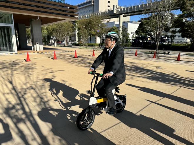 特定小型原動機付自転車試乗