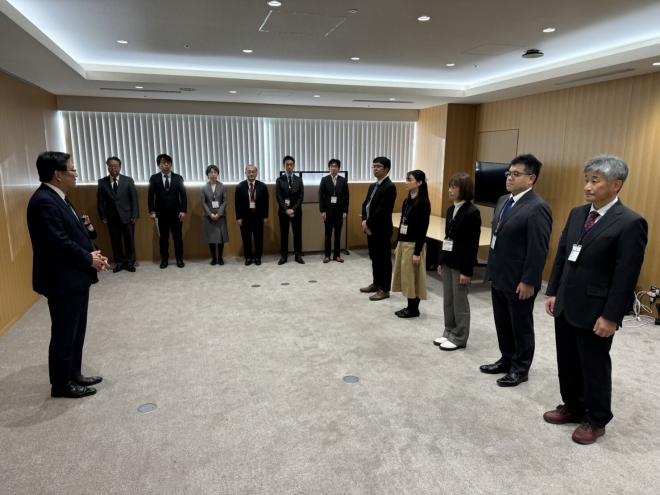 被災地職員派遣出発式（保健福祉局）